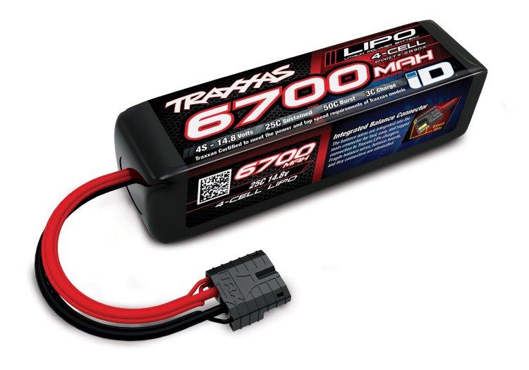 Traxxas Laddare EZ Peak Plus 8A och 4S 14,8v Li-Po 6700mAh Combo - 3