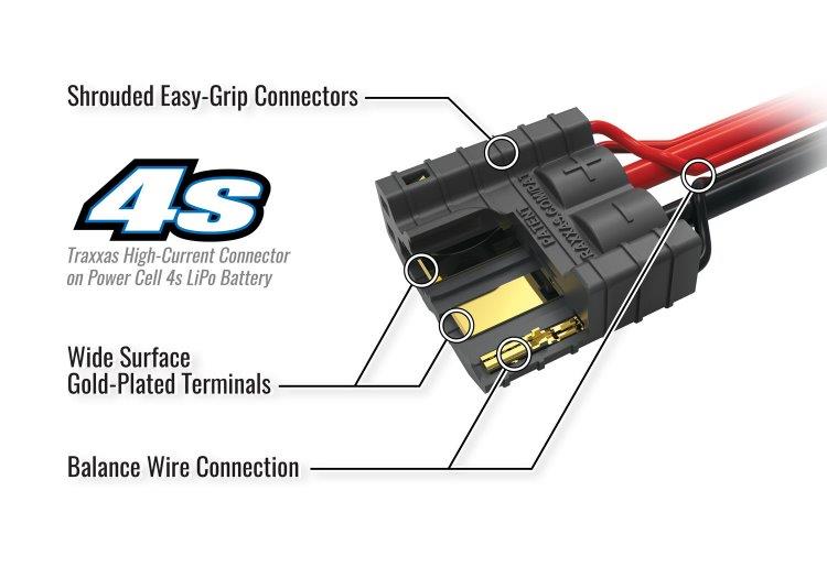 Traxxas Laddare EZ Peak Plus 8A och 4S 14,8v Li-Po 6700mAh Combo - 4