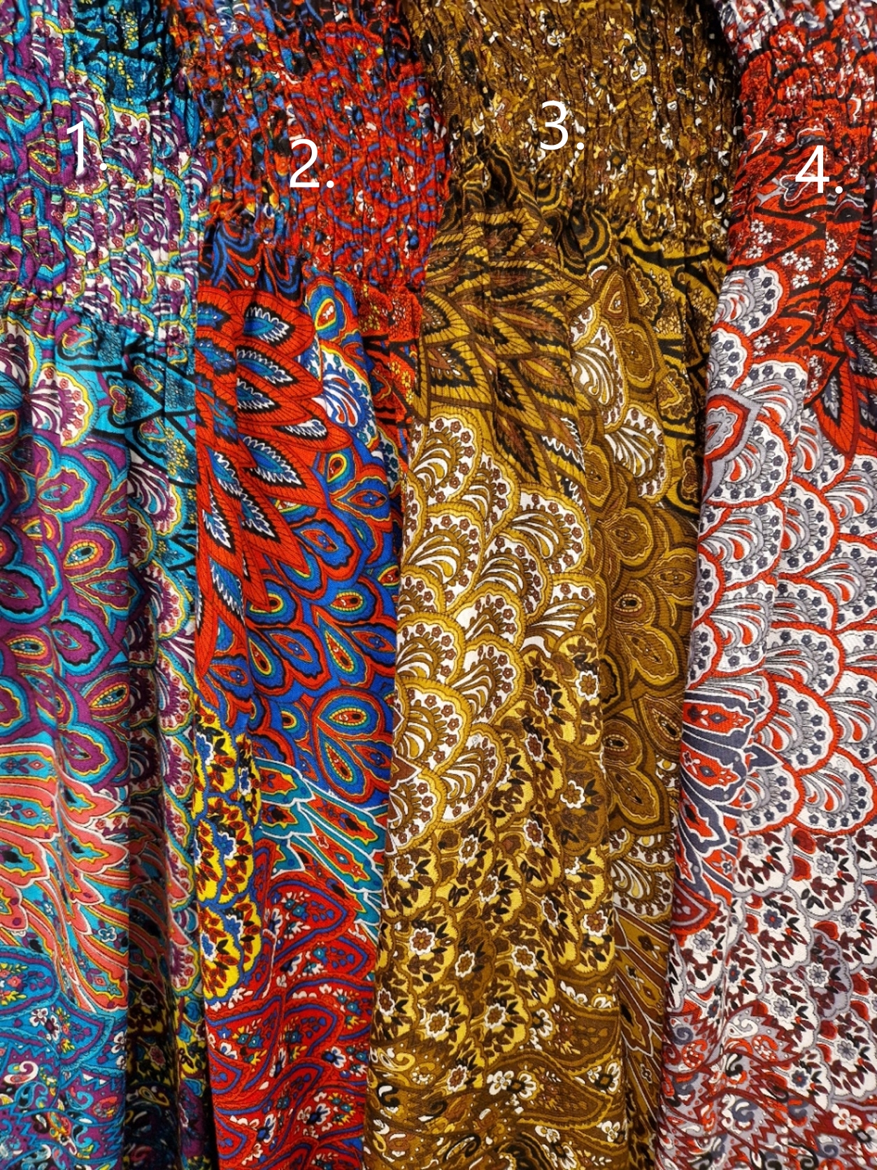  Haremsbyxor - Baggy - Thin Rayon - Multi - 4