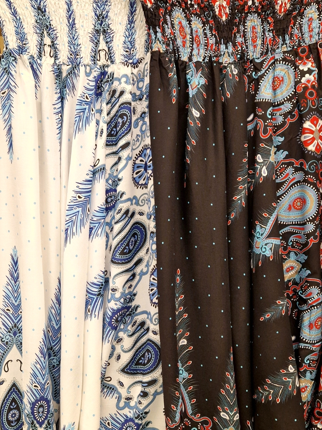  Haremsbyxor - Baggy - Thin Rayon - Prickiga med Paisley - 4