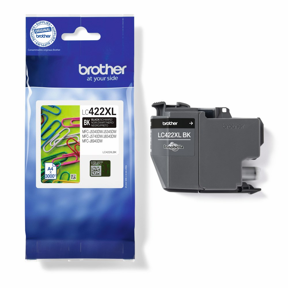 Brother 422XLBK Bläckpatron Svart