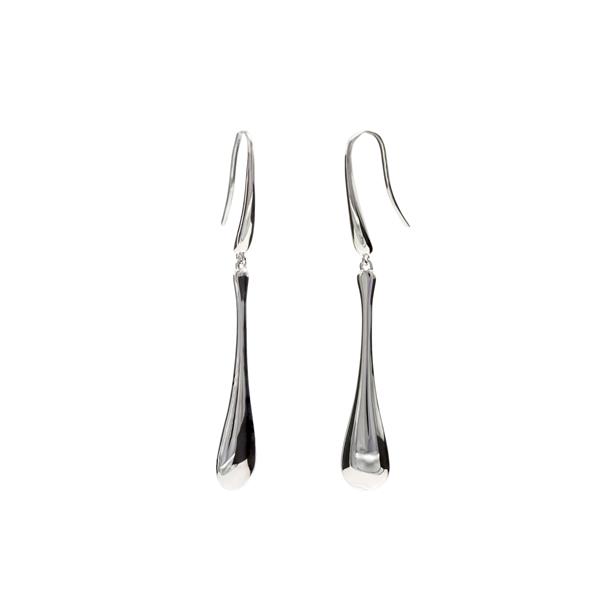 Lineargent Teardrop örhänge silver