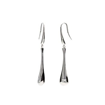 Lineargent Teardrop örhänge silver