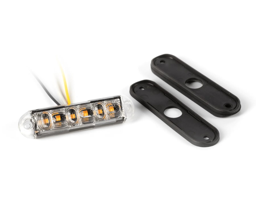 V-Sight Trucker Slim LED Blixtljus 6 Leds multi- rör/planmontage - 3