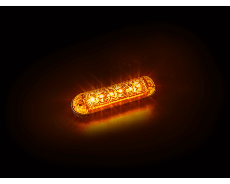V-Sight Trucker Slim LED Blixtljus 6 Leds multi- rör/planmontage - 5