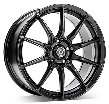 18" WRATH WHEELS WF12 - SPARKLE BLACK