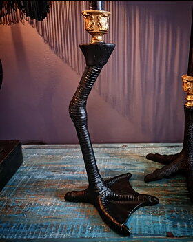 ANDRASORTERING - Ljusstake Bird Feet - Black/Gold