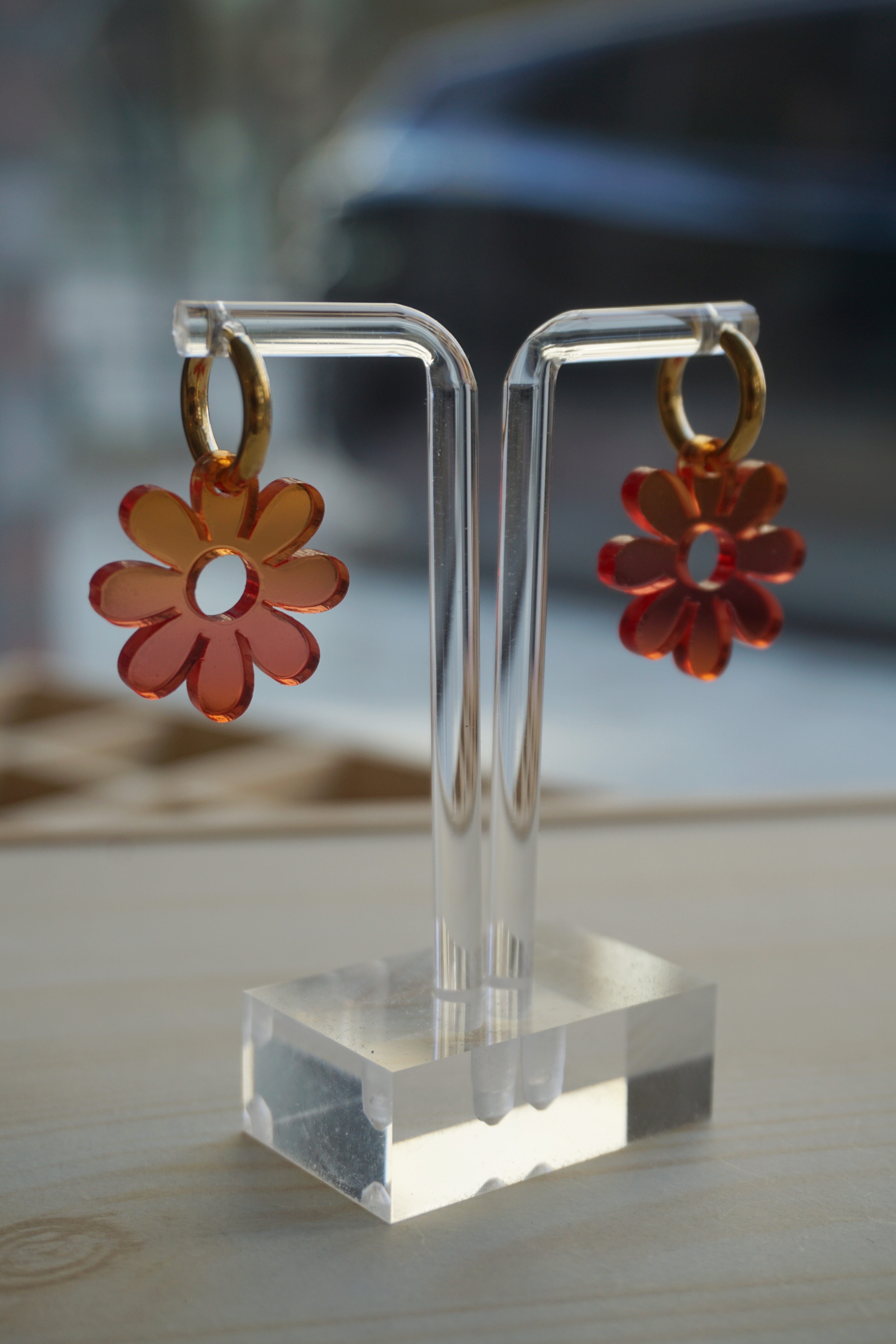 peach melba flowers pendants - 4
