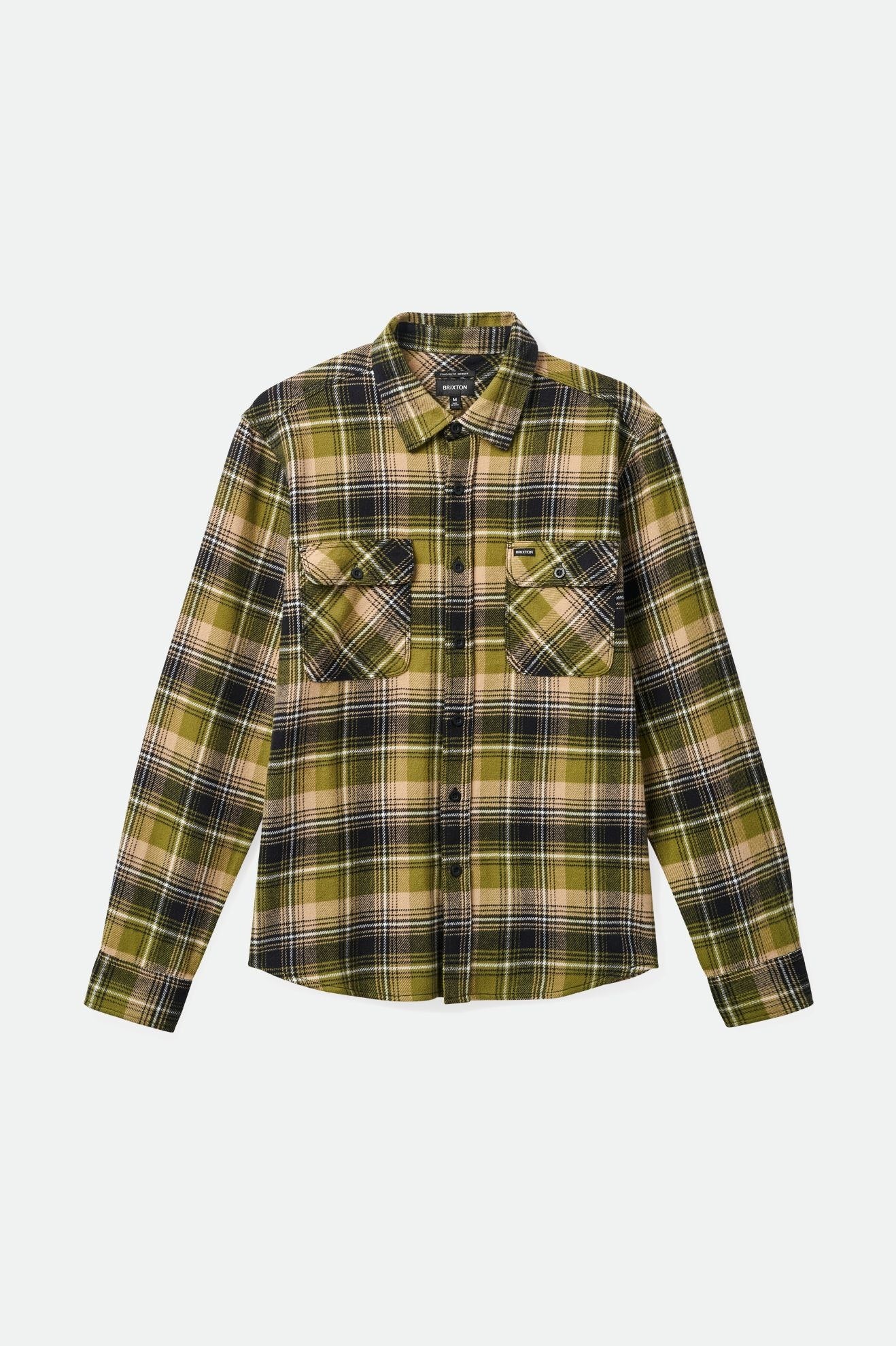  Bowery Flannel washed Green kelp/sand/black 