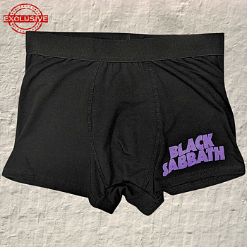 BLACK SABBATH - UNISEX BOXERS, WAVY LOGO
