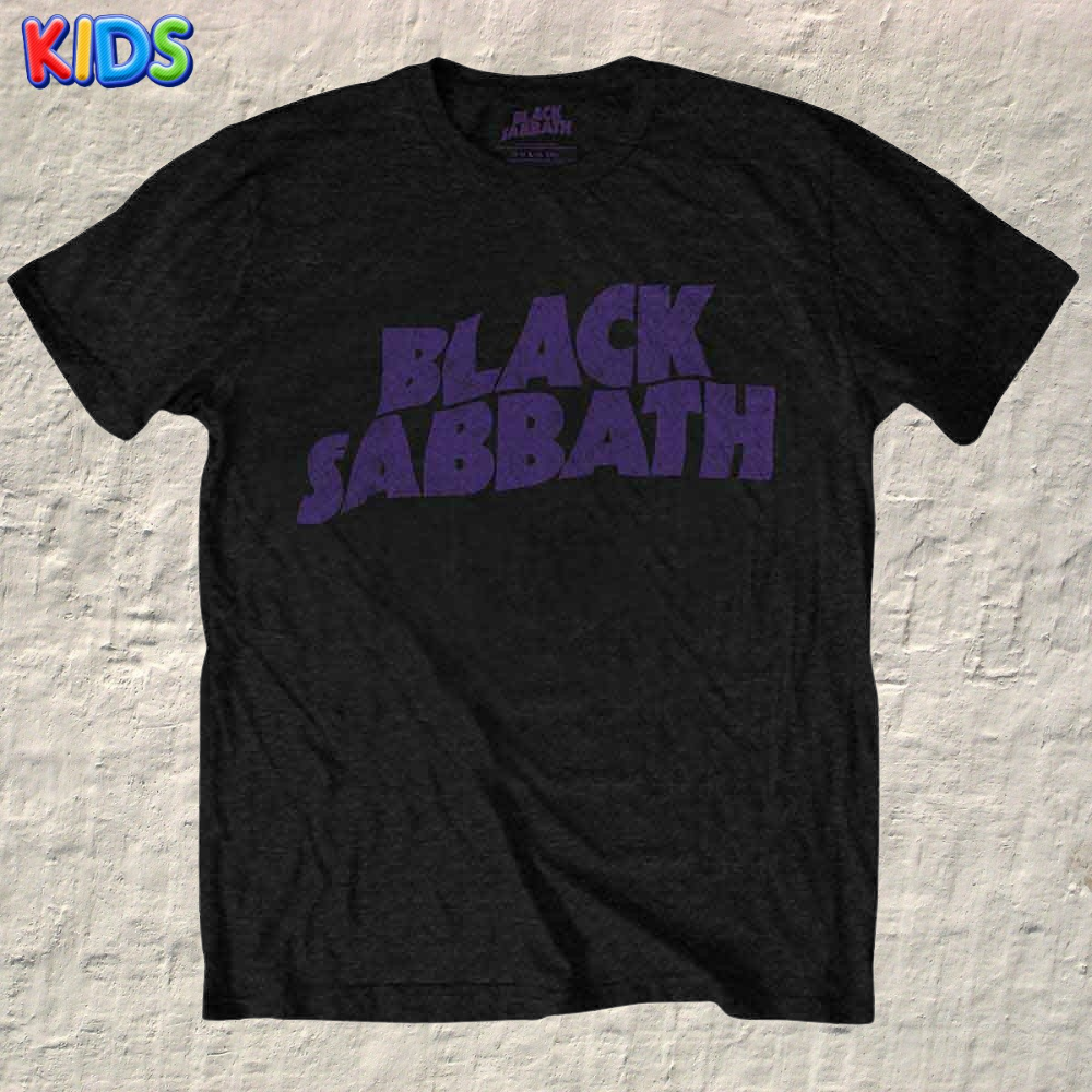 BLACK SABBATH - KIDS T-SHIRT, WAVY LOGO