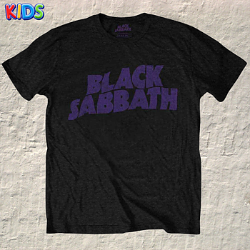 BLACK SABBATH - KIDS T-SHIRT, WAVY LOGO
