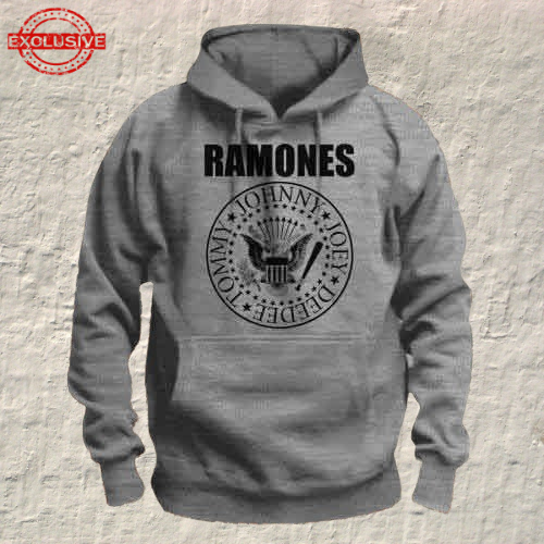 RAMONES - HOODIE, PRESIDENTIAL SEAL (GREY)