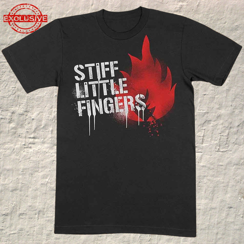 STIFF LITTLE FINGERS - T-SHIRT, GRAFFITI