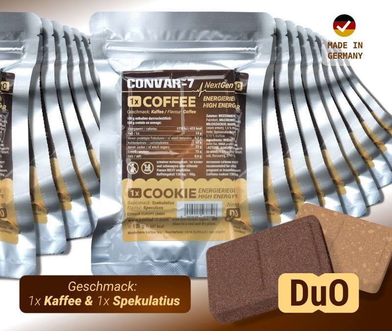 Convar Emergency Food | NextGen Energy Bar Cookie & Coffee 10 års hållbarhet | 120g - 2