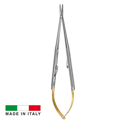 Derby® Needle Holders, Micro-Barraquer TC Straight, 180 mm