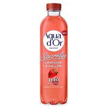 Aquador sparkl. jordgubb & hallon 50cl