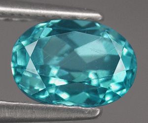 Preciosa apatita azul paraiba natural de 0,90 ct