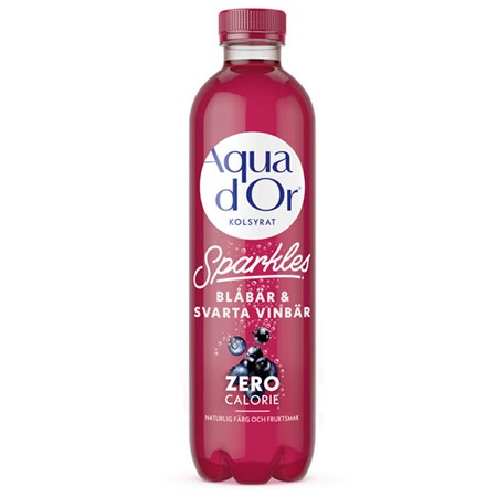Aquador sparkl. blåbär & svartvinbär 50cl