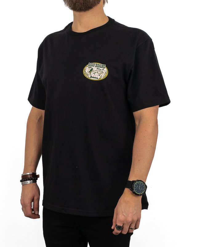 Brixton Bass Brains Swim T-Shirt - Black L