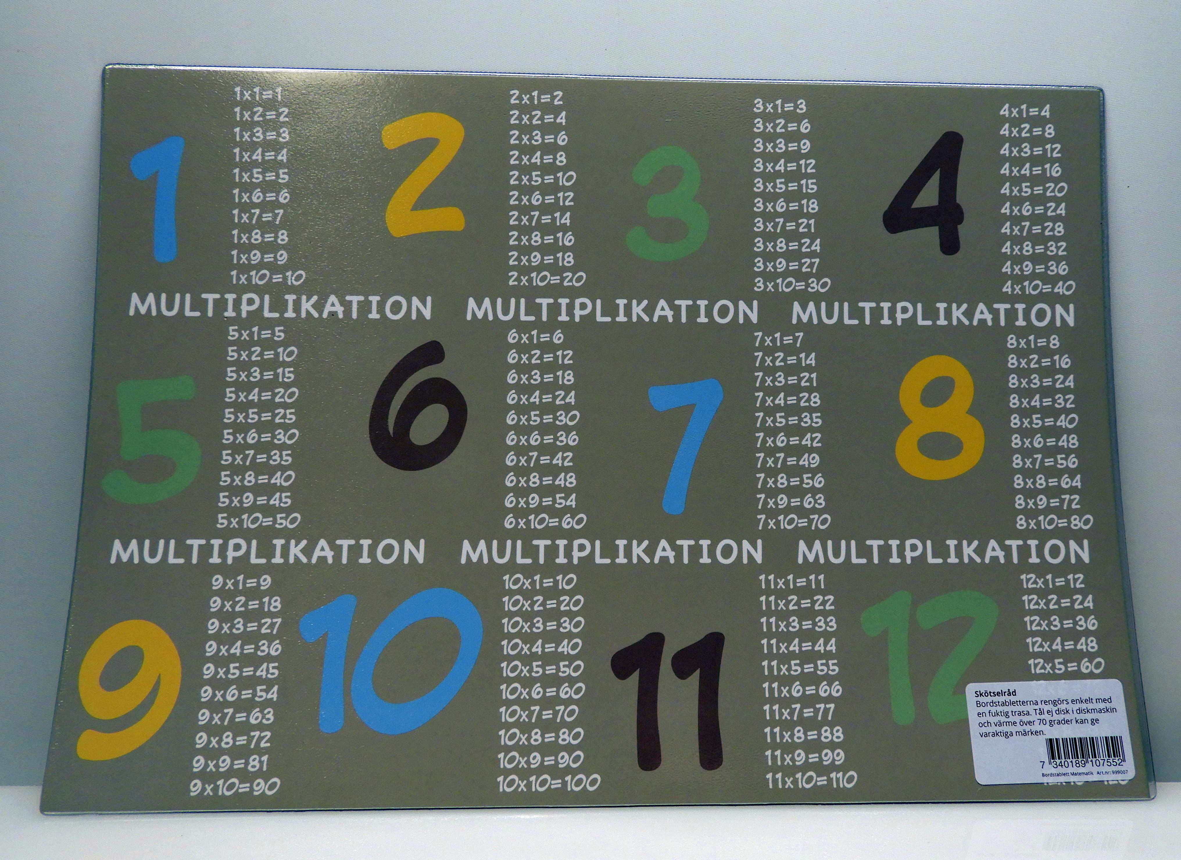 Bordstablett Matematik - 3