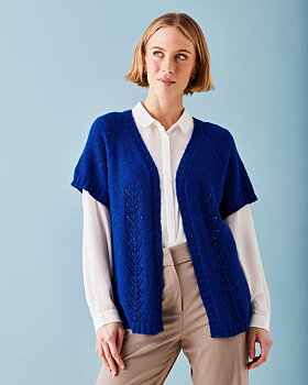 Kortärmad cardigan i Agnes by Permin