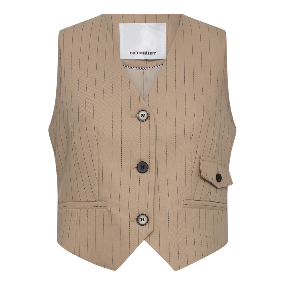 Co´couture - Pima Pin Vest Beige