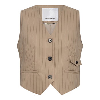 Co´couture - Pima Pin Vest Beige