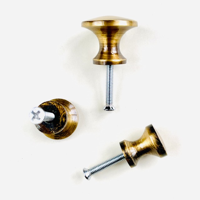 Antique brass knob S-M-L - 2