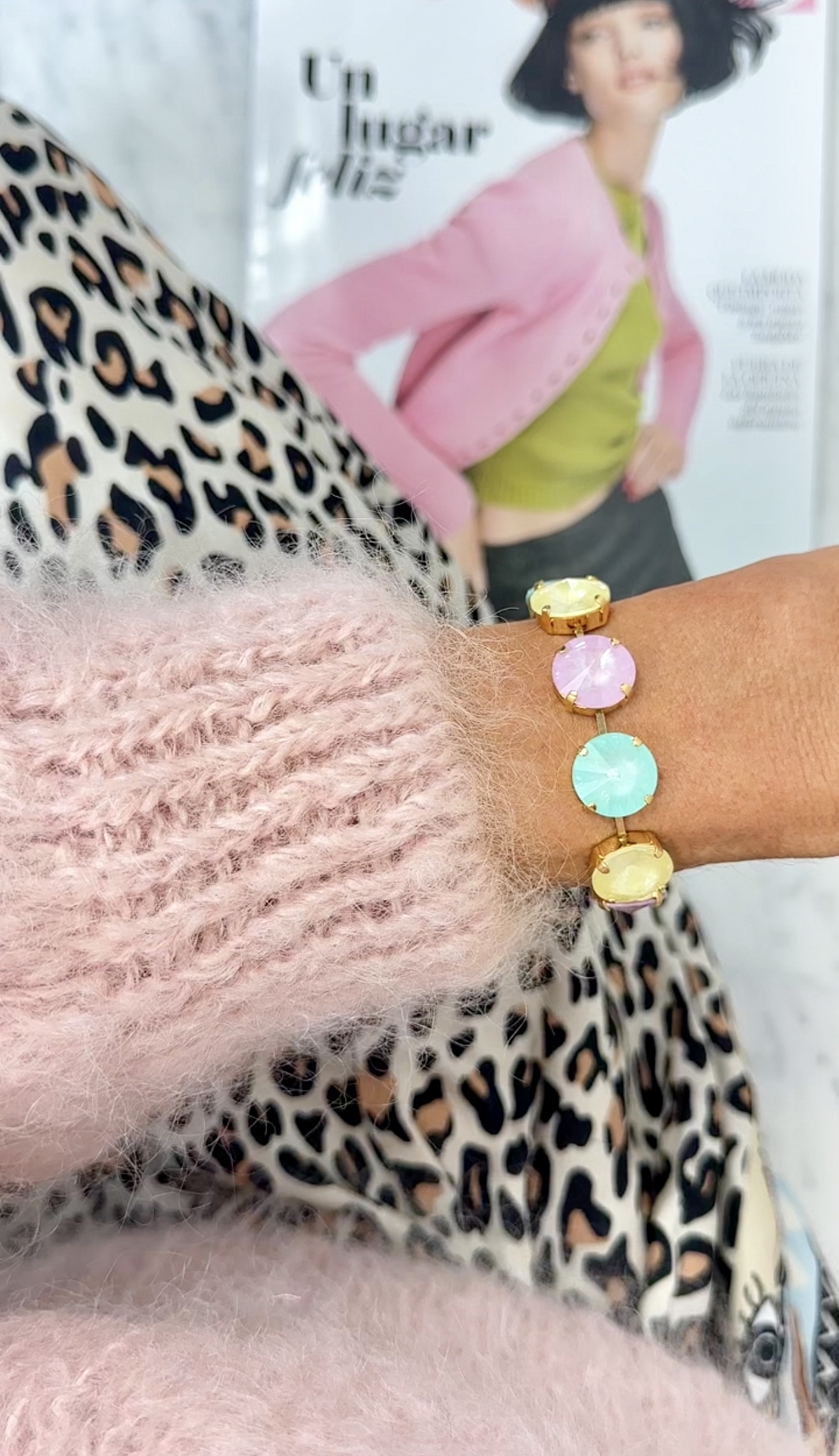 Armband Angelina Soft Rose Yellow Mint Ignite Gold - 4