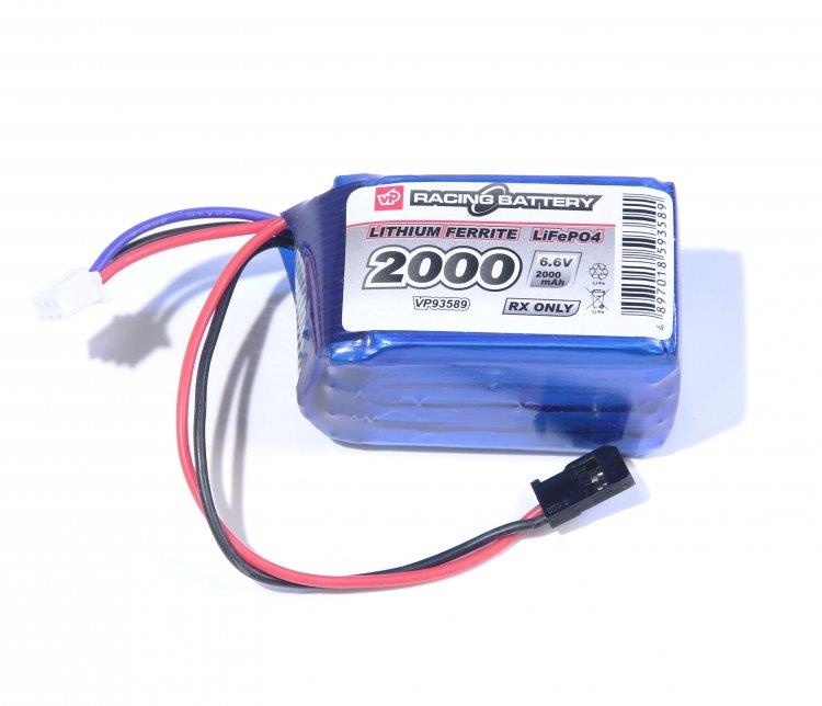 VAPEX Mottagarbatteri Li-Fe 6.6V 2000mAh Kub - 2