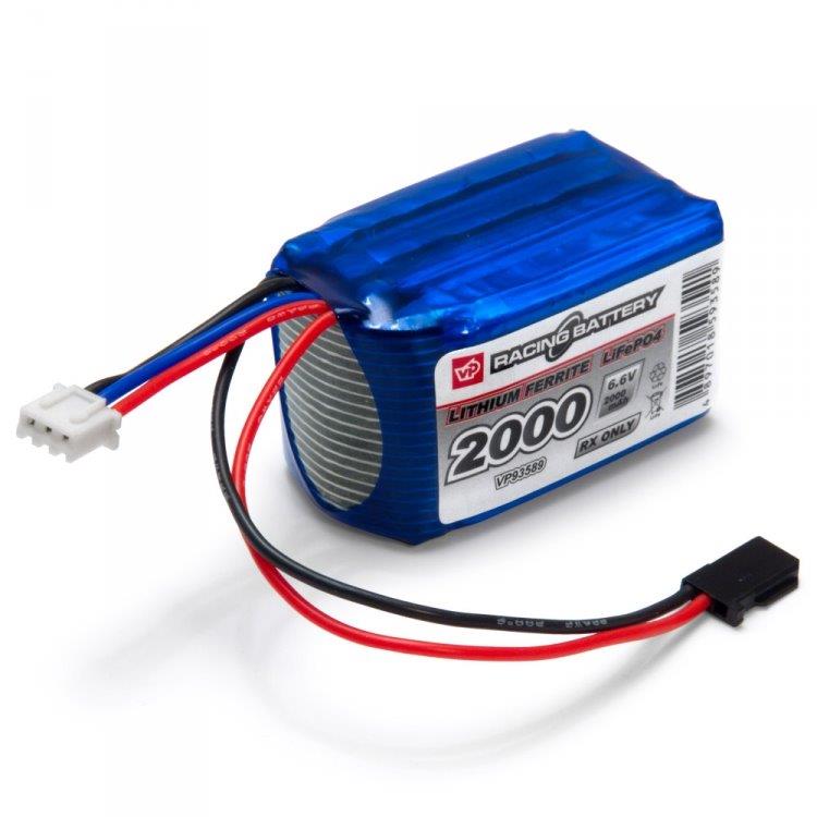 VAPEX Mottagarbatteri Li-Fe 6.6V 2000mAh Kub