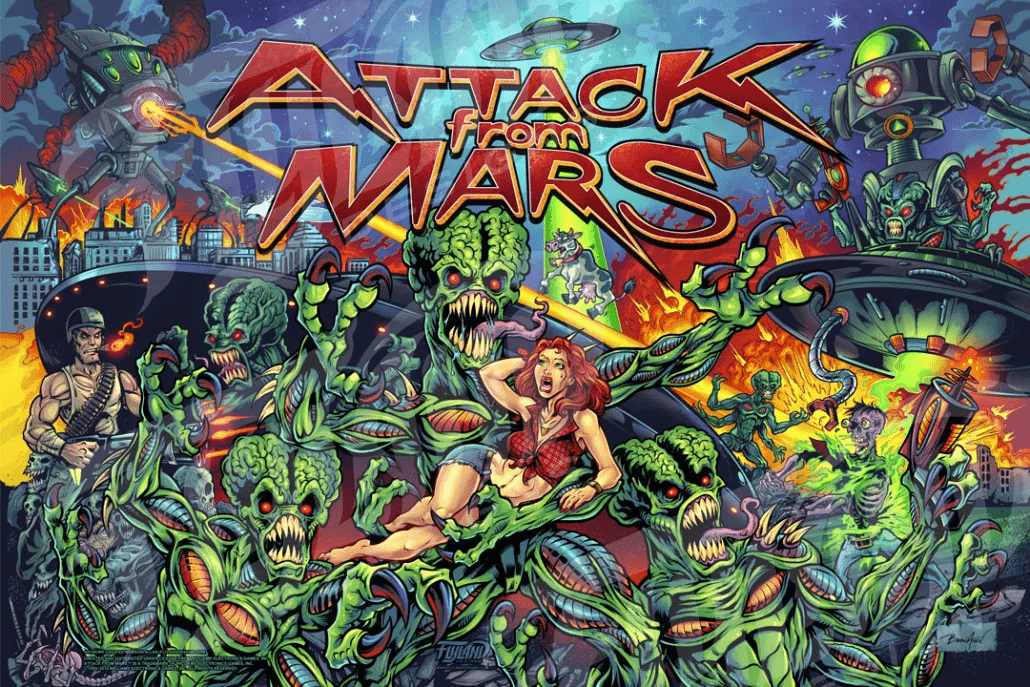 Vinyl Banner Large 6(1,8M) ×4 (1,2M) feet - Attack from Mars - 2