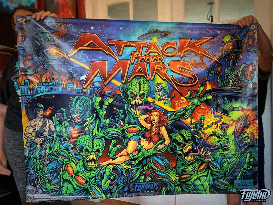 Vinyl Banner Large 6(1,8M) ×4 (1,2M) feet - Attack from Mars - 3
