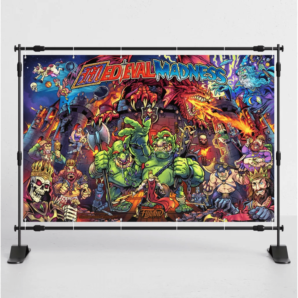 Vinyl Banner Large 6(1,8M) ×4 (1,2M) feet - Medieval Madness 