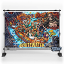 Vinyl Banner Large 6(1,8M) ×4 (1,2M) feet - White Water 
