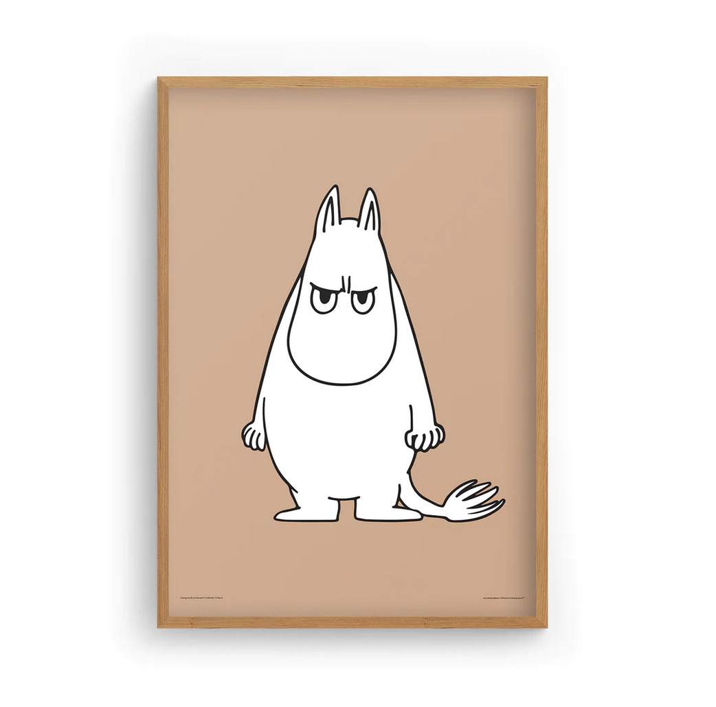 Moomin poster 30x40 cm - Moomintroll Angry