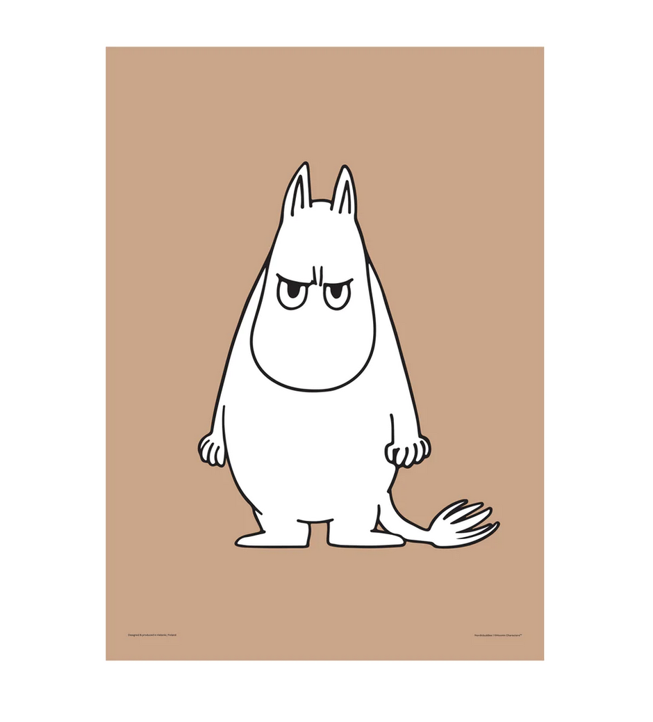 Moomin poster 30x40 cm - Moomintroll Angry - 4