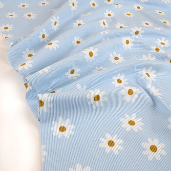 DAISY RIBBED - BABY BLUE