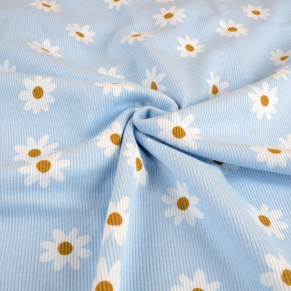 DAISY RIBBED - BABY BLUE - 3