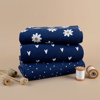 MINI SPOTS RIBBED - NAVY BLUE