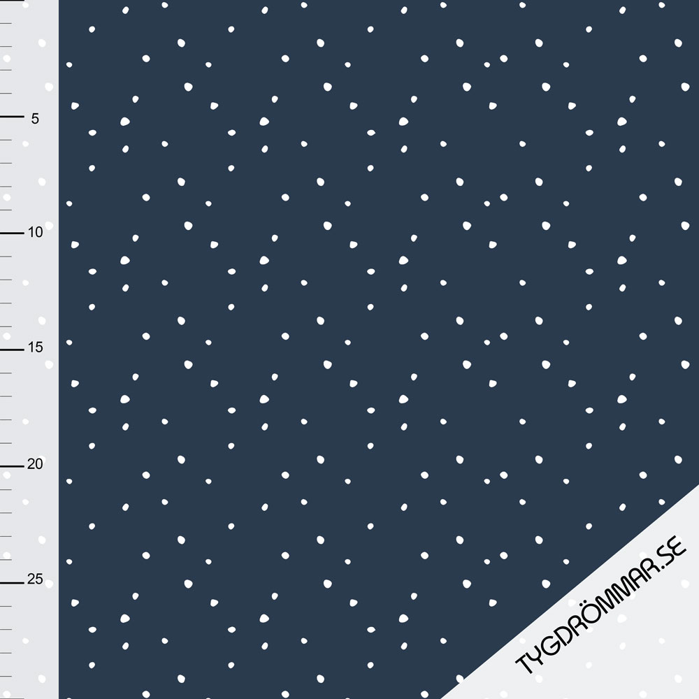 MINI SPOTS RIBBED - NAVY BLUE - 3