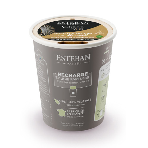Estéban Paris Refill till  Doftljus Vanille d'Or