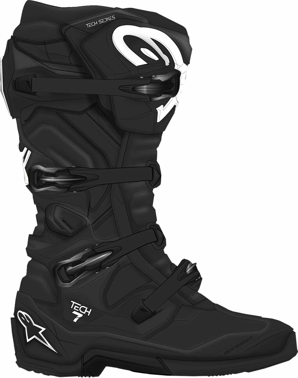 Alpinestars Tech 7 Cross Stövlar Svart - 2