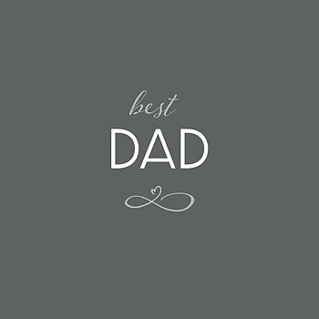 ppd, Lunchservett, Dad, grå