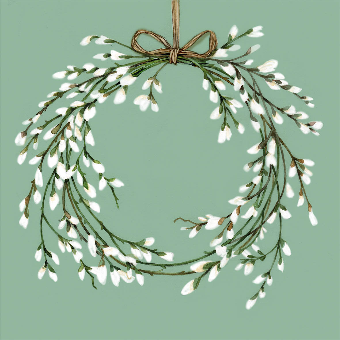 ppd, Lunch napkin, Spring wreath