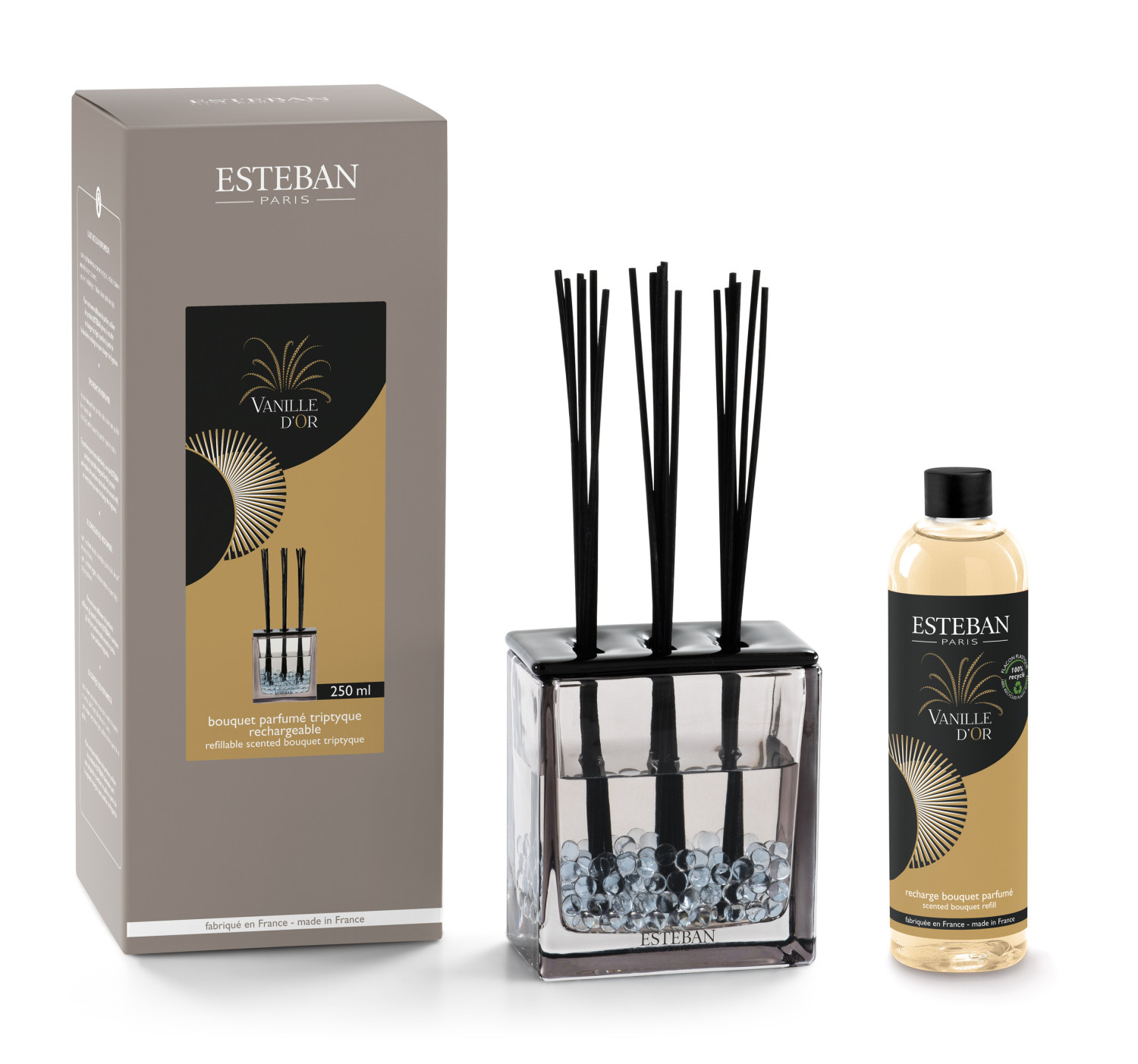 Estéban Paris Doftstickor Vanille d'Or 250 ml