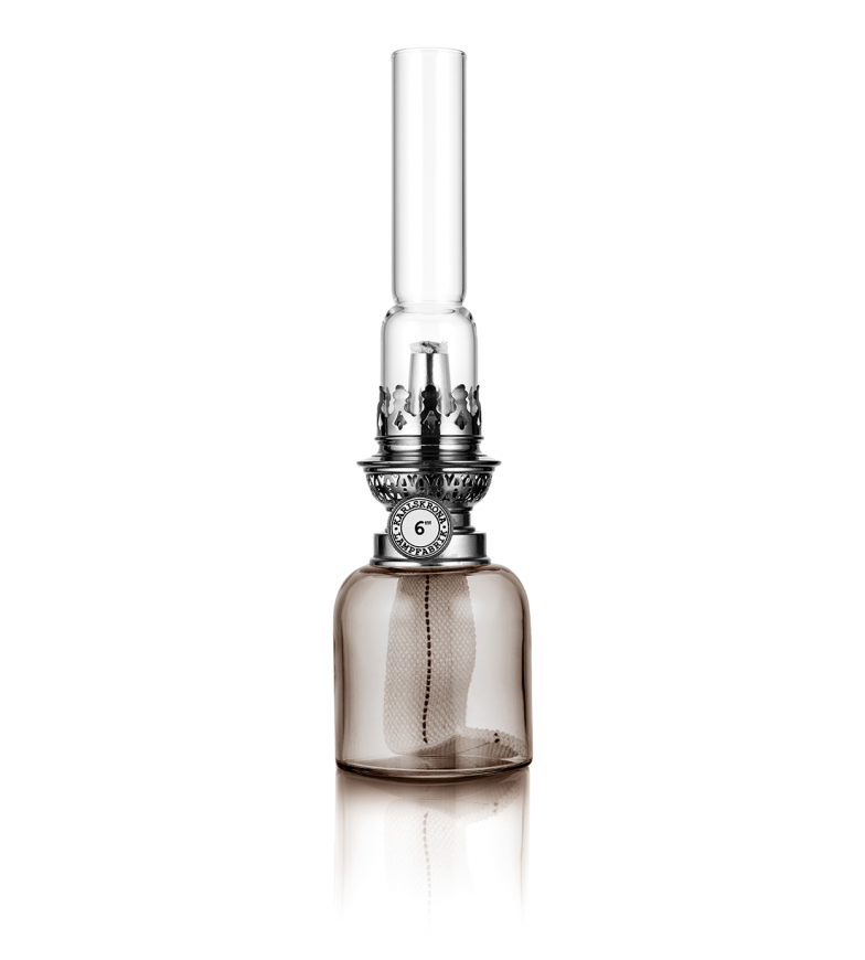 Fotogenlampa Koholmen Rökgrå/Nickel