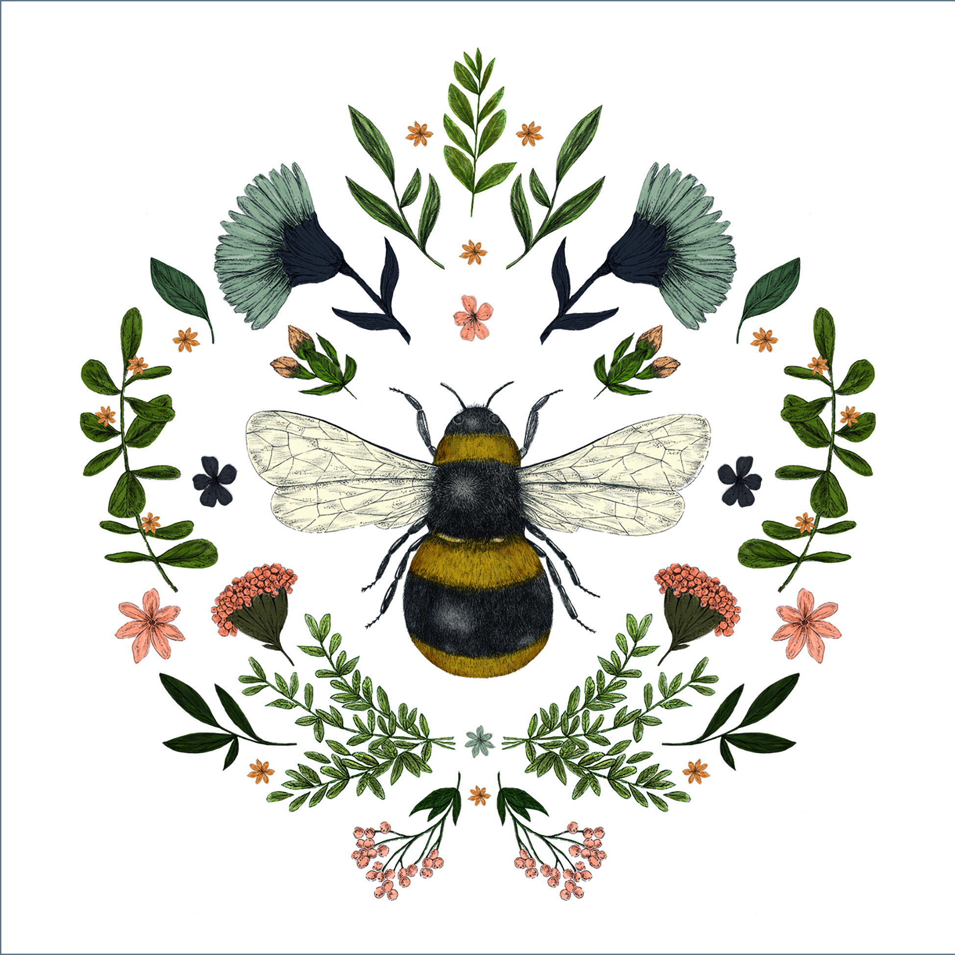 ppd, Lunch napkin, Secret Bee