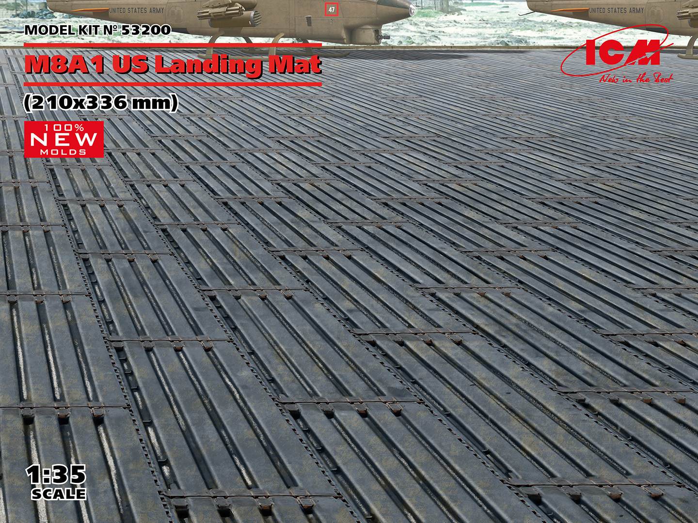 1/35 M8A1 US Landing Mat (210x336 mm) (100% new molds)